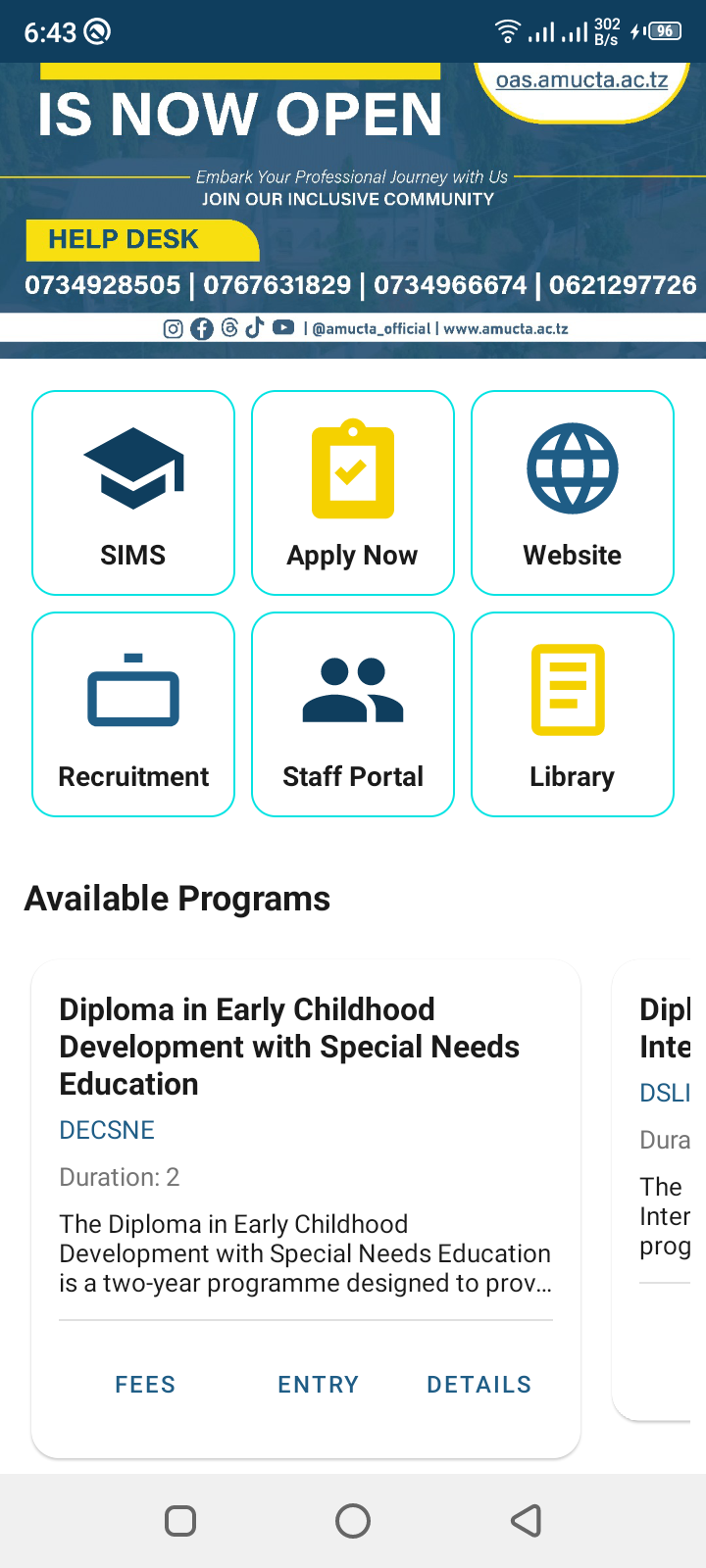 AMUCTA android APP screenshot