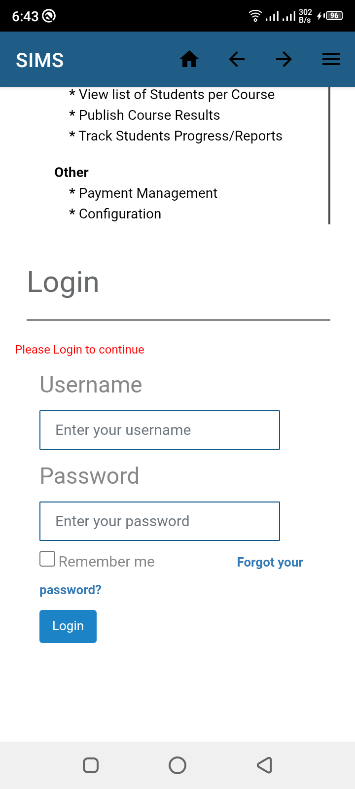 AMUCTA android APP screenshot